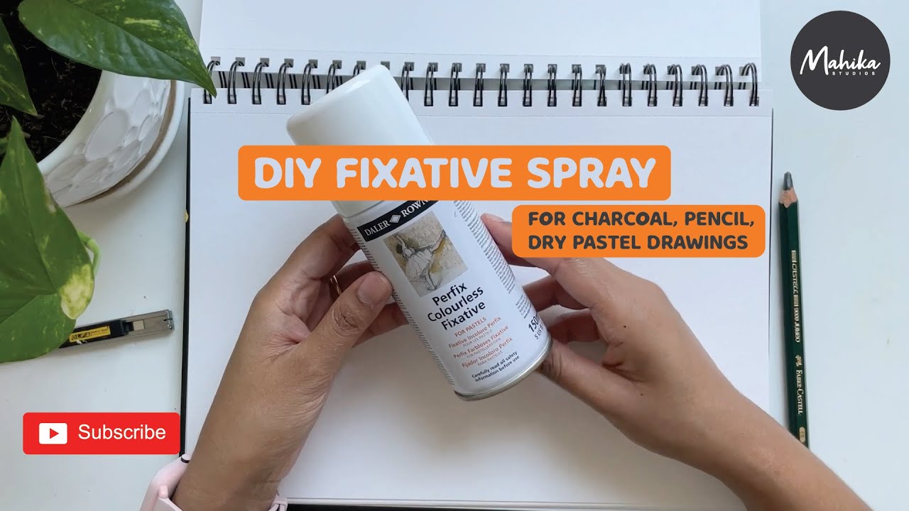 ART DIY: Make you own fixative spray(for charcoal, pencils