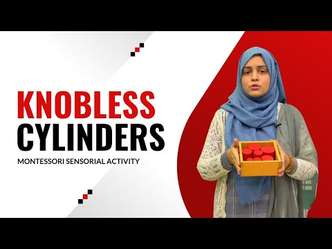 Knobless Cylinders - Montessori Activity