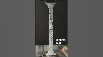 Tension Test of Metal #hydraulicpress #testing #experiment #science #metallurgy #materials