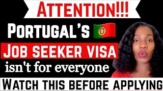 WORK VISA IN PORTUGAL | JOB SEEKER VISA OPENS IN PORTUGAL FOR ALL NATIONALITIES- IMMIGRATE WITH AMMY