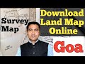 How to download survey map online in goa land map goa
