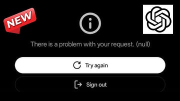 ChatGPT - There is a Problem With Your Request null - Chatgpt Not Opening Problem - ChatGPT Error