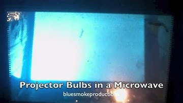 Projector Bulbs in a Microwave