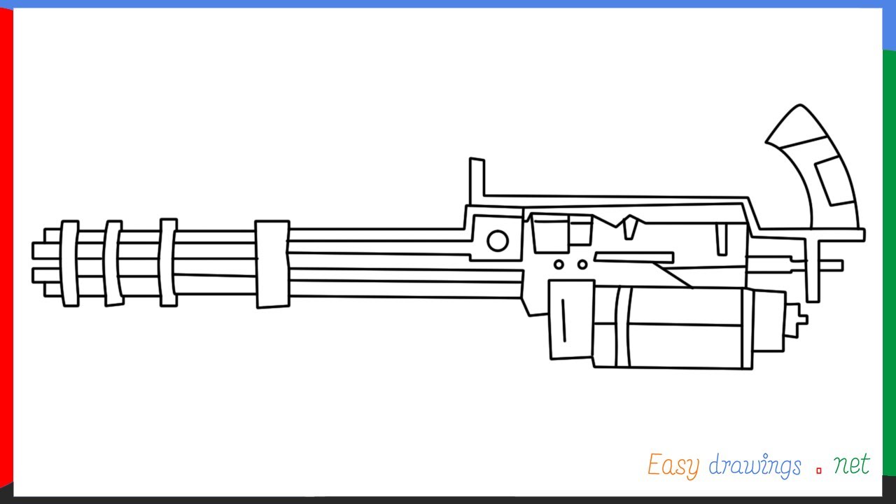 How To Draw A Minigun