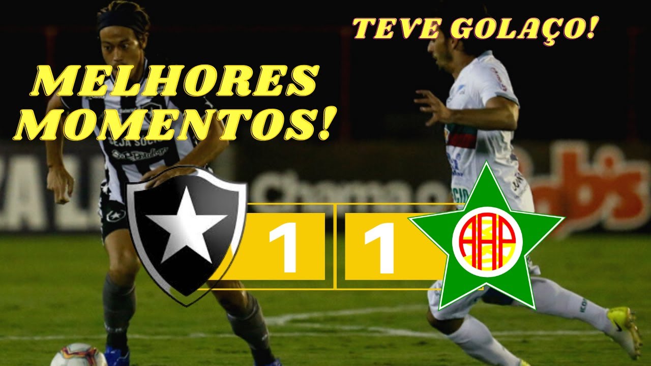 MELHORES MOMENTOS | BOTAFOGO 1 X 1 PORTUGUESA RJ | GOLS CAMPEONATO ...