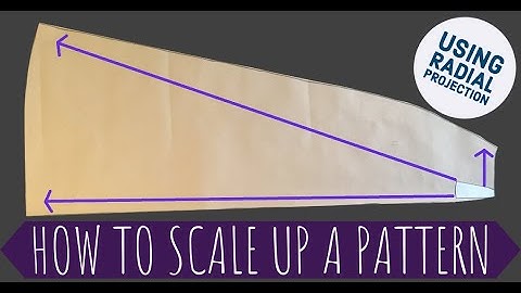 Getting a Pattern up to Your Size | Radial Projection Technique