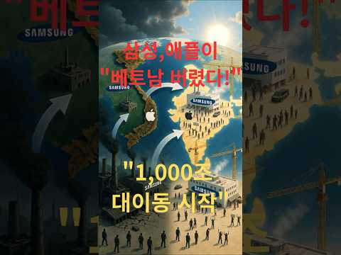 [충격] 삼성·애플이 베트남을 버렸다! 1,000조 엑소더스, 인도가 싹쓸이하는 진짜 이유@Apple @Samsung @Foxconn @NarendraModi @Bloomberg