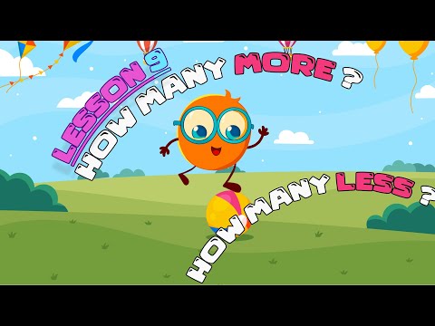 lesson 9 . How Many More ? How Many Less ? | Grade 1 Math | Math for Kids
