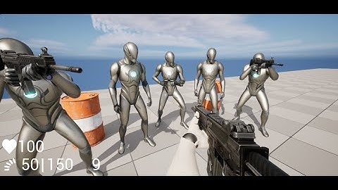 Unreal Engine First-Person Shooter Template Preview