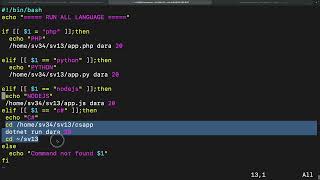 Shell Script: Run Shell Script between PHP, Python, NodeJs, C# and Bash Script