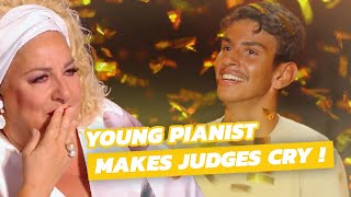 EMOTIONAL AUDITION! young piano prodigy makes the Judges CRY and gets the GOLDEN BUZZER - FGT 2022