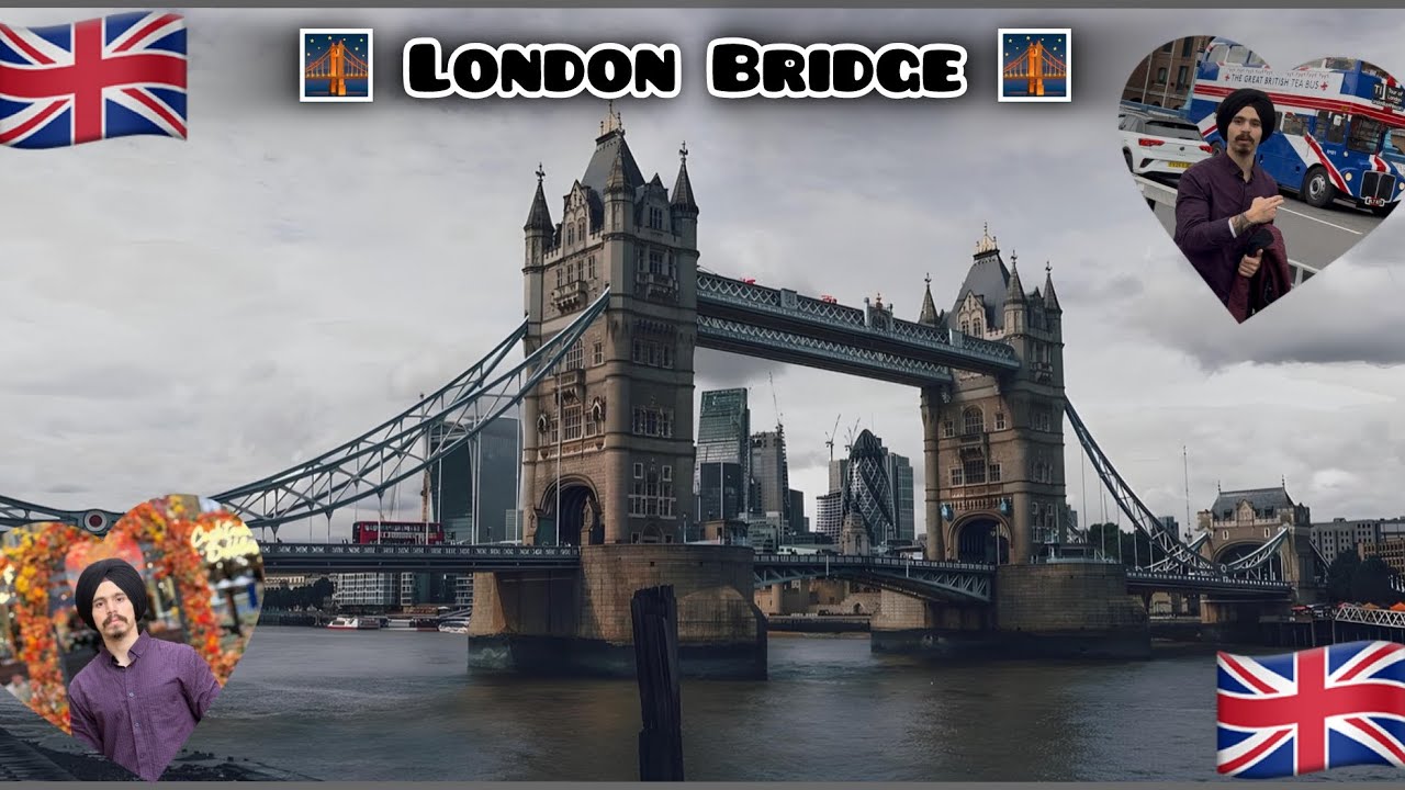 London Bridge 🇬🇧🌉 and  ( Gurudwara sahib ) London city ❤️🙏🏻