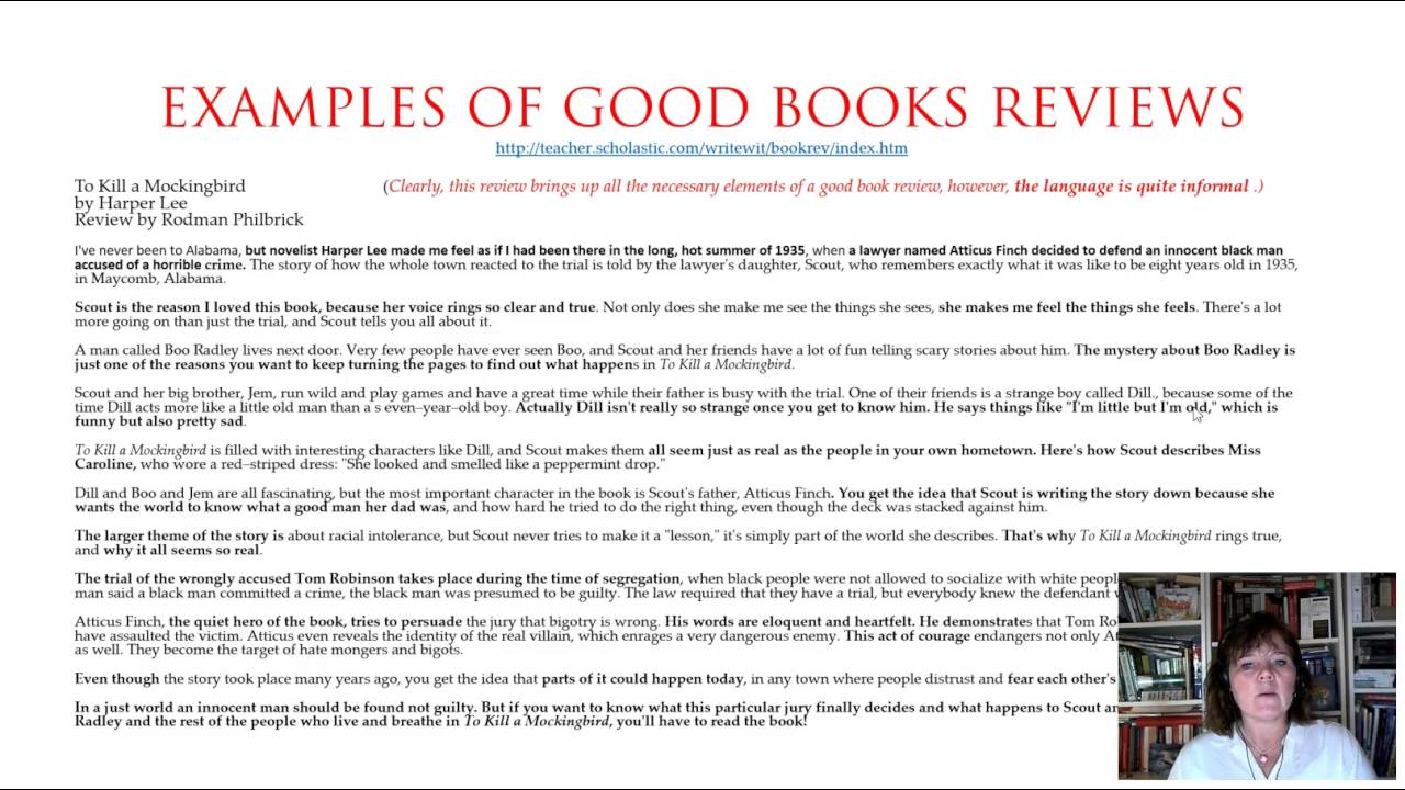 example of book review of a novel