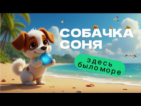 Собачка Соня. Здесь было море 🐶🌊