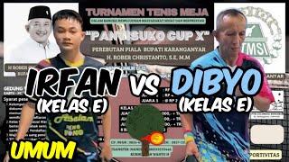 IRFAN (Assalam) vs DIBYO (Sorpring) 🏓🏓 8 Besar Pantisuko Cup X-Piala Bup. Karanganyar