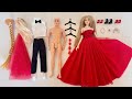 Unboxing Barbie Family Playset, Doll Dressup Set Toys ASMR | Toys Review 
