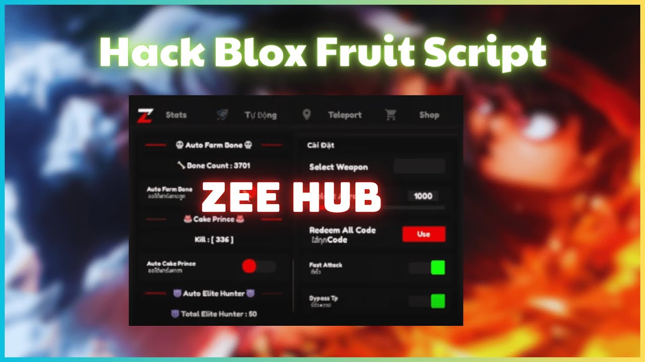 [Blox Fruit] New Hack [Fluxus][Zee Hub] On Mobile[Auto Farm Level, Bone ...