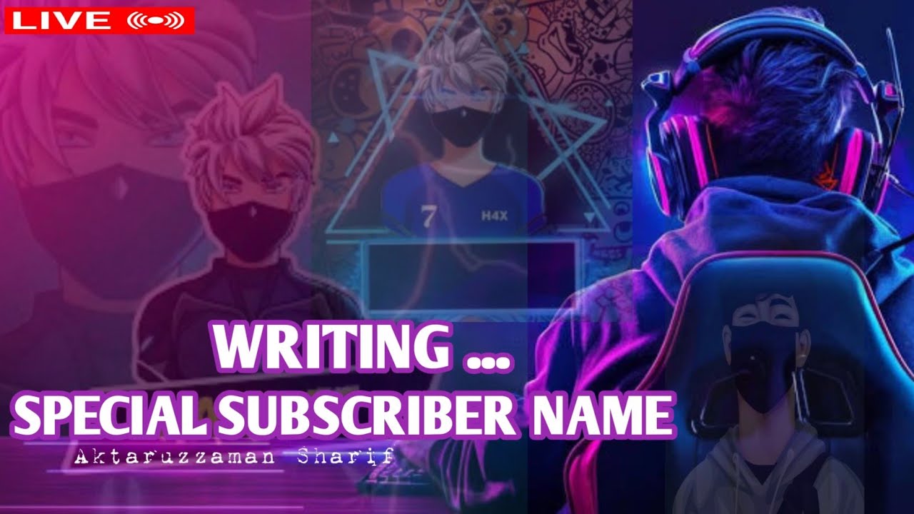 Writing subscribe name on glass 