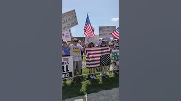 Thumbnail of Thousands gather in downtown St. Augustine to protest President Donald Trump