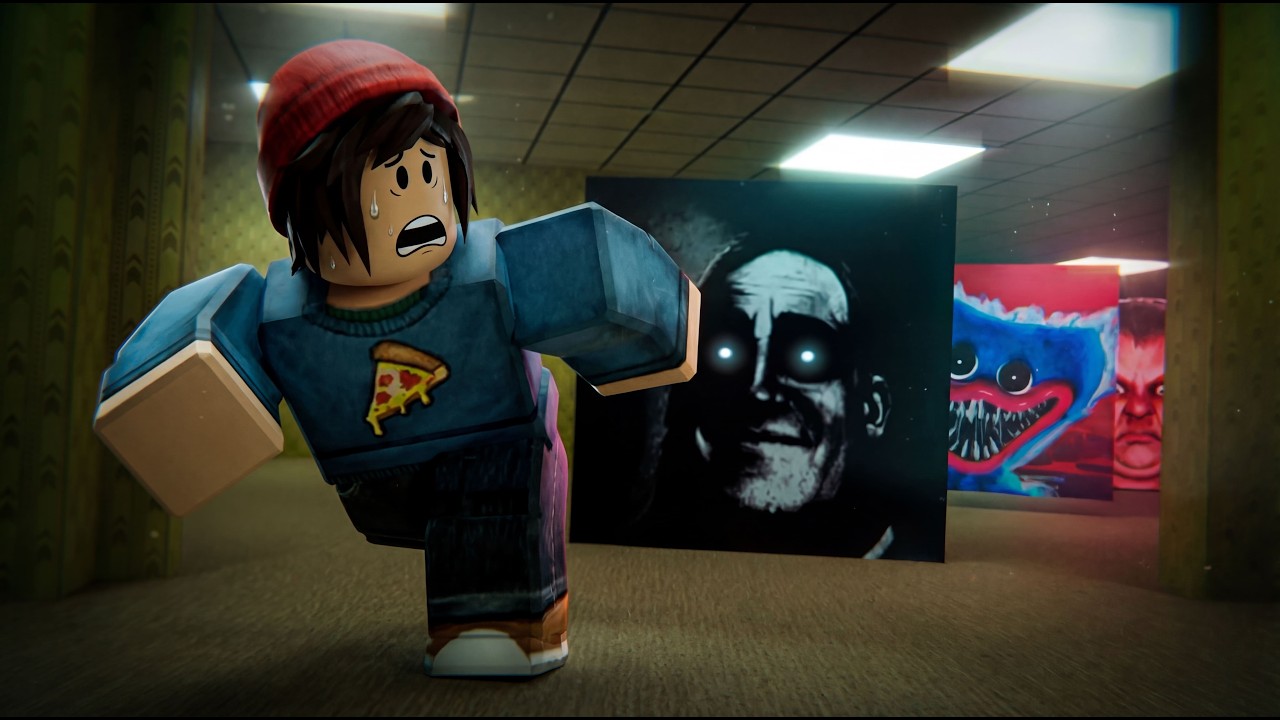 Lost in the Backrooms… | Roblox Nextbot Chase 😨