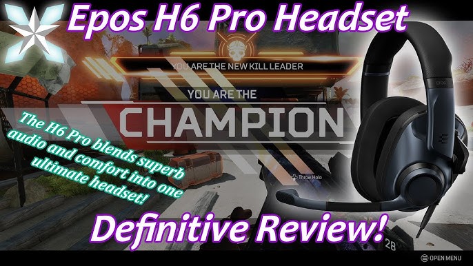 EPOS H6 Pro Open Acoustic Gaming Headset - NEW SEALED