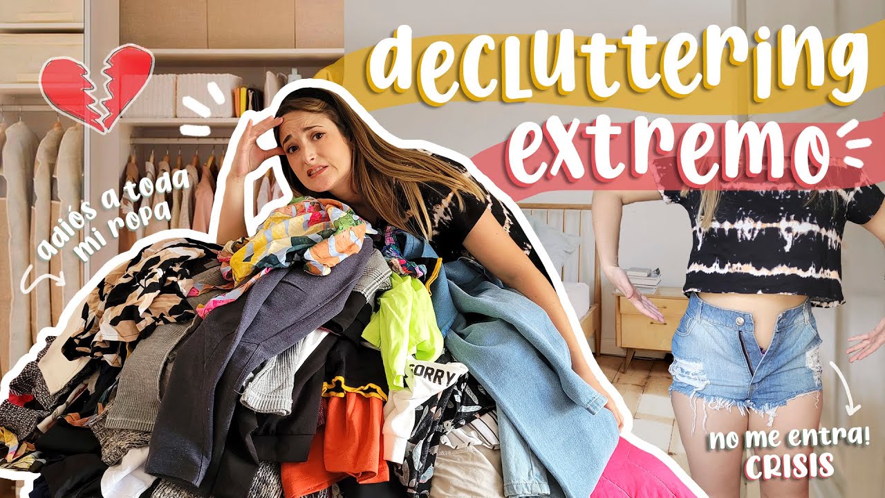 CLOSET CLEAN OUT 📦👚 Decluttering EXTREMO a mi armario pt 1 | me deshago de TODO 🥺 Limpieza de verano