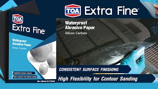 กระดาษทรายขัดน้ำ ทีโอเอ เอ็กตร้า ไฟน์ TOA Extra Fine Waterproof Abrasives Paper