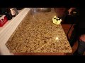 Cleaning countertops with a daimer steam cleaner