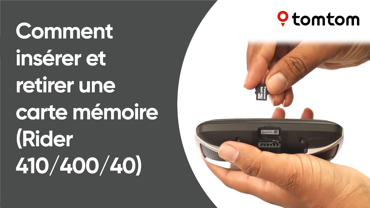 Comment Insérer Et Retirer Une Carte Mémoire Rider 41040040