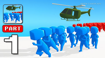 Z Escape: Zombie Crowd Shooter - Gameplay Walkthrough Part 1 - Infection Road Guard (iOS, Android)