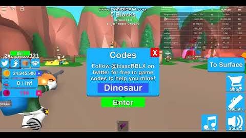 Mining simulator codes #1