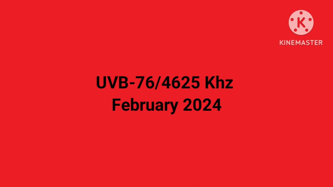 uvb 76/4625 Khz - ABOBA transmission/ February 2024