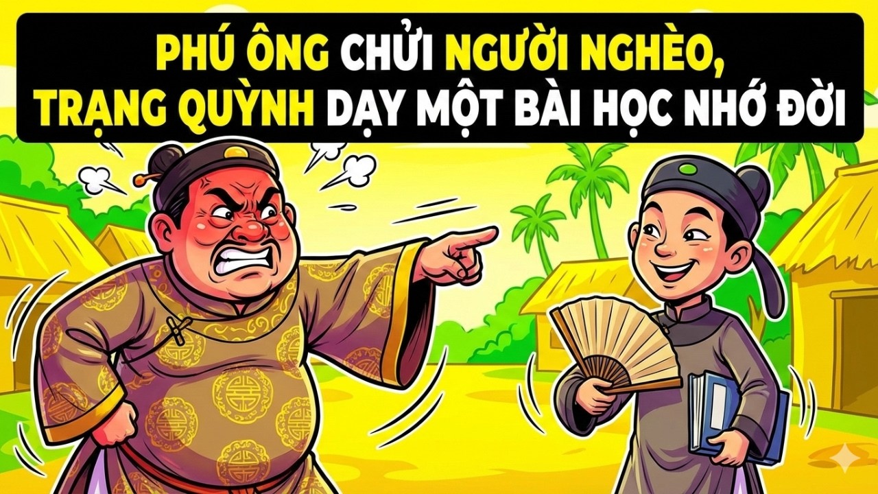Phú Ông chửi người nghèo, Trạng Quỳnh dạy một bài học nhớ đời