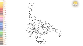 How to Draw a Simple Scorpion for Kids