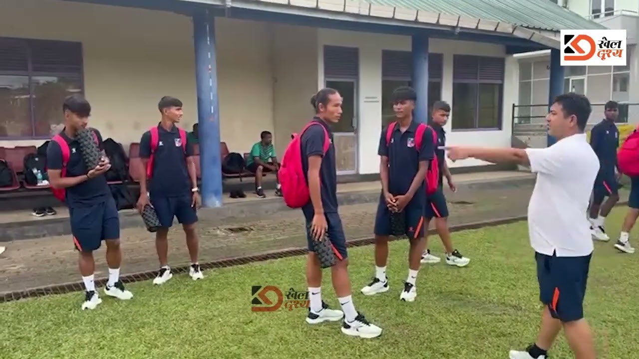 Training session of nepal u17 Men's National team at kalaniya football complex