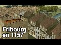 La ville de fribourg en 1157 animation 3d