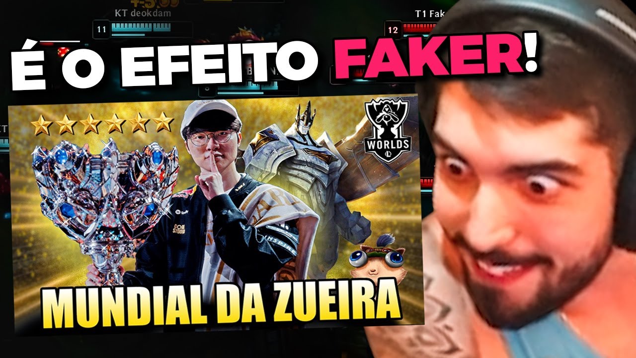 JUKES REACT BRONZIOCRE | O DIA QUE O FAKER QUEBROU TODOS OS RECORDES - MUNDIAL DA ZUEIRA