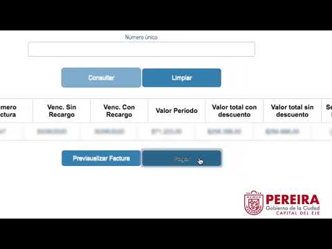 Alcaldía de Pereira - Instructivo para pago de impuestos en linea