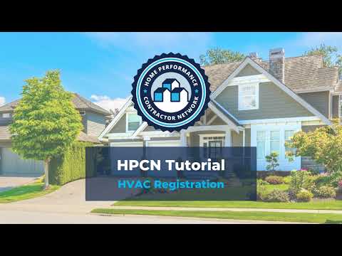 Home Performance Contractor Network HPCN Tutorial HVAC