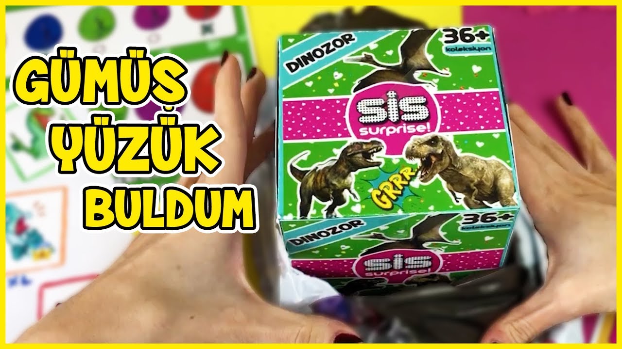 Sis Surprise Toy Silver Ring Found Sis Dinosaur 7 Dila Kent - YouTube