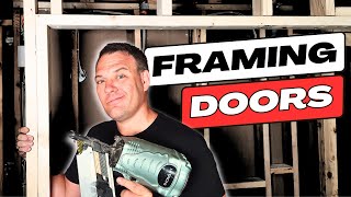 framing a door opening: step-by-step || e6 finishing a basement