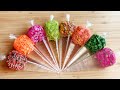 Making Fruits Clear Slime With Piping Bags! Most Satisfying Slime Video! ASMR #5