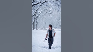 How to make a snowfall video | How to add snowfall to a normal video | Edits app Restyle Option ✅