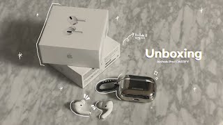 [Unboxing] 에어팟 프로 언박싱 + castify 케이스 | 에어팟 1세대 비교 | 노이즈캔슬링 테스트 | 정품 등록
