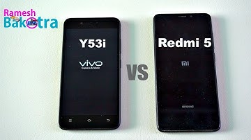 Vivo V53i vs Xiaomi Redmi 5 SpeedTest and Camera Comparison