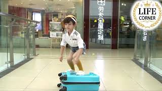 SNSで大人気★乗れるキャリーバッグ