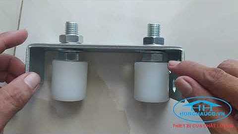 bộ dẫn hướng 2 lăn D40mm - pát nhỏ