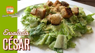 Ensalada César (sin lácteos)- Cocina Vegan Fácil