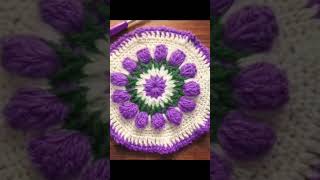 Tiny loops, big love 💜🧶🌸#CutieCraft 🥰 #CrochetMagic 🧵✨ #YarnLove 💕 #HandmadeCutie 🌷 #PurpleDream 💜