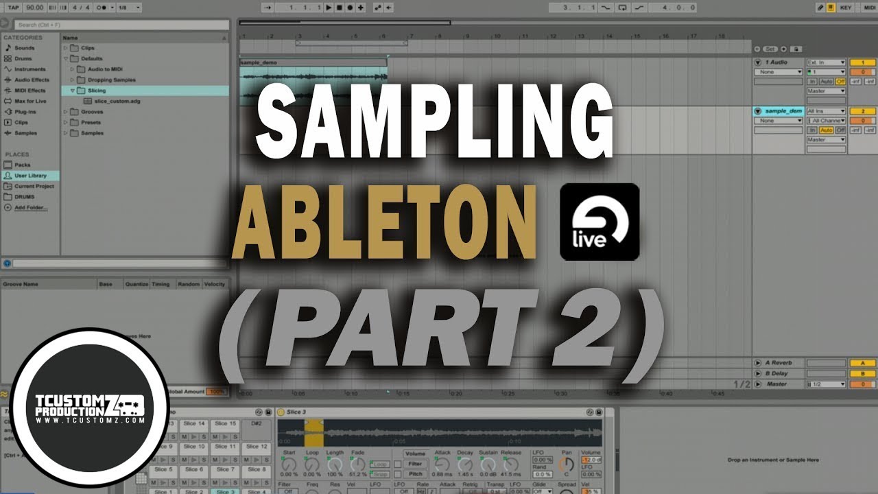 How To Sample in Ableton Live 9 (Part 2) Tutorial Sampling MPC Style
